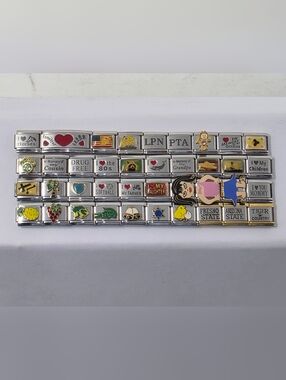 40 Italian Charms Vintage Early 2000’s